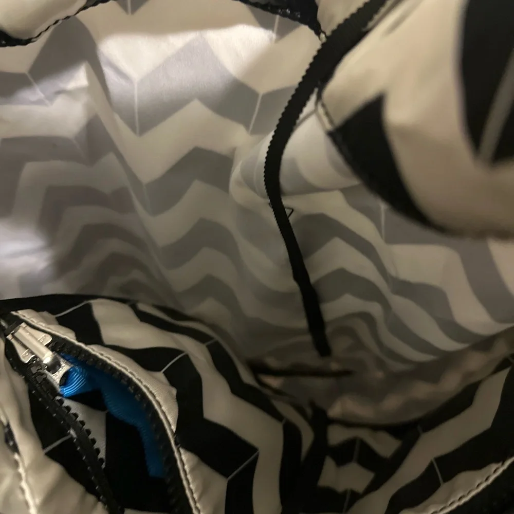 lululemon athletica Black and White Chevron Women's Bag